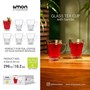 لیوان شیشه ای پایه دار شیاردار290 سی سی 2485