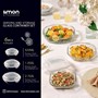 ست ظرف شیشه ای سرو و نگهداری 6 پارچه