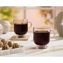 فنجان شیشه ای پایه دار 220 سی سی 