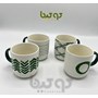 ماگ سرامیکی دسته سبز