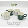ماگ سرامیکی طرح برجسته کف شیار دار