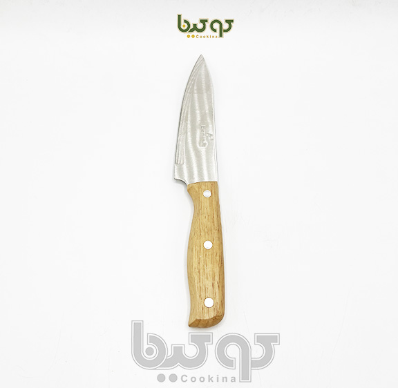 کارد(چاقو آشپزخانه) دسته چوبی سه میخ